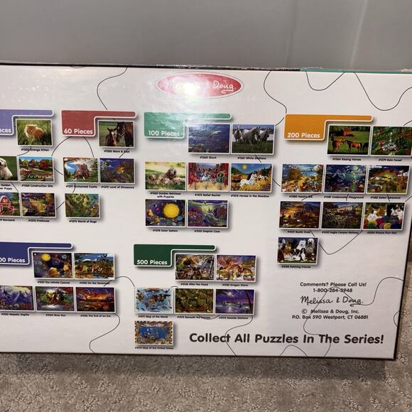 Melissa & Doug 100 Piece " Horse In The Meadow" 14"x19" Jigsaw Puzzle NEW Sealed - Picture 4 of 4